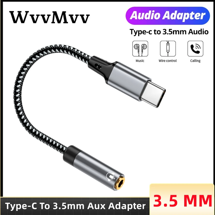 

USB Type C to 3.5mm Earphone Jack AUX USB C Cable Headphones Adapter 3.5 Jack Audio cable For Samsung Huawei P20 Xiaomi Mi 10