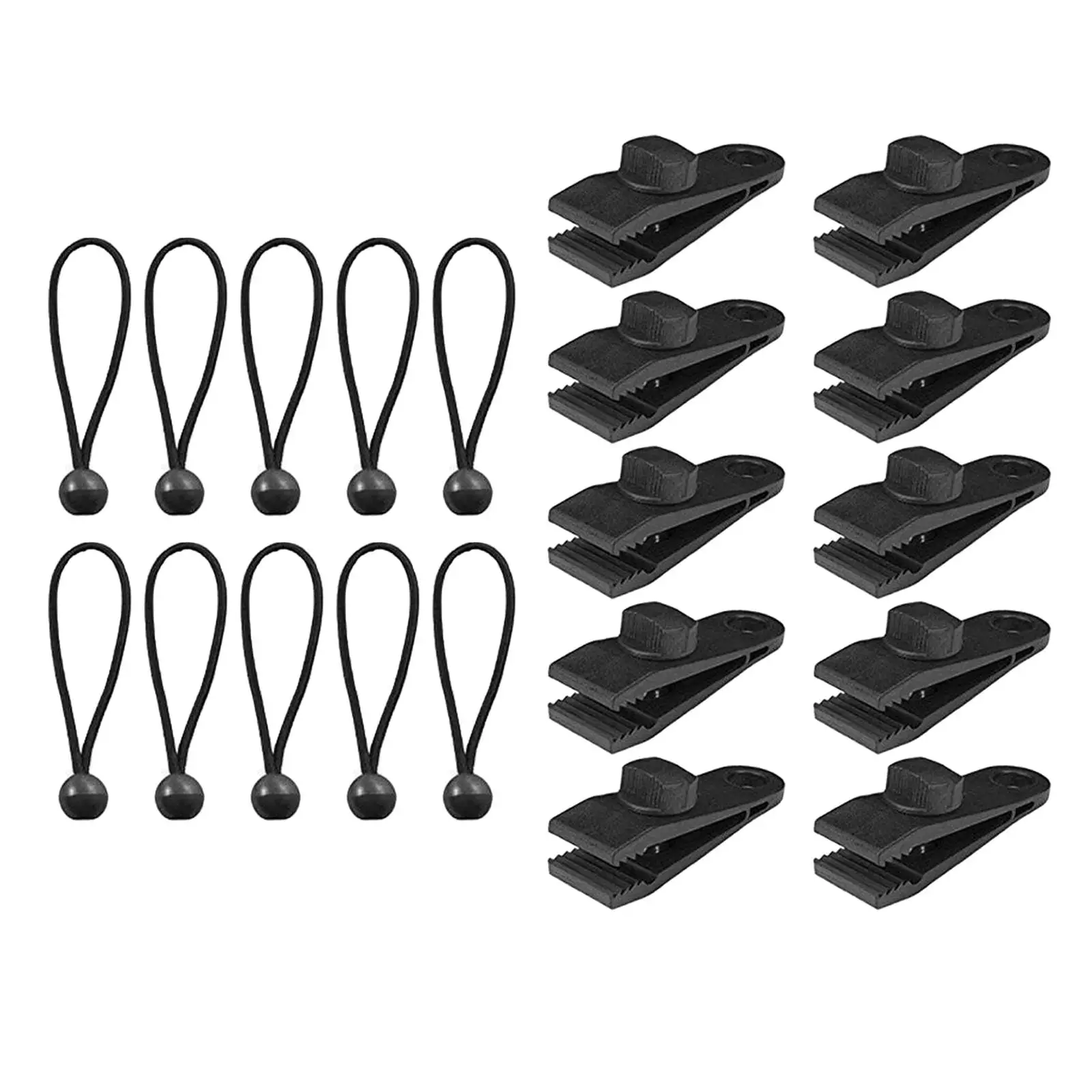 Locking Tent Guy Line Rope Clips Adjustable Thumb Screw Grip Bungee Cord for Pool Cover Car Awning