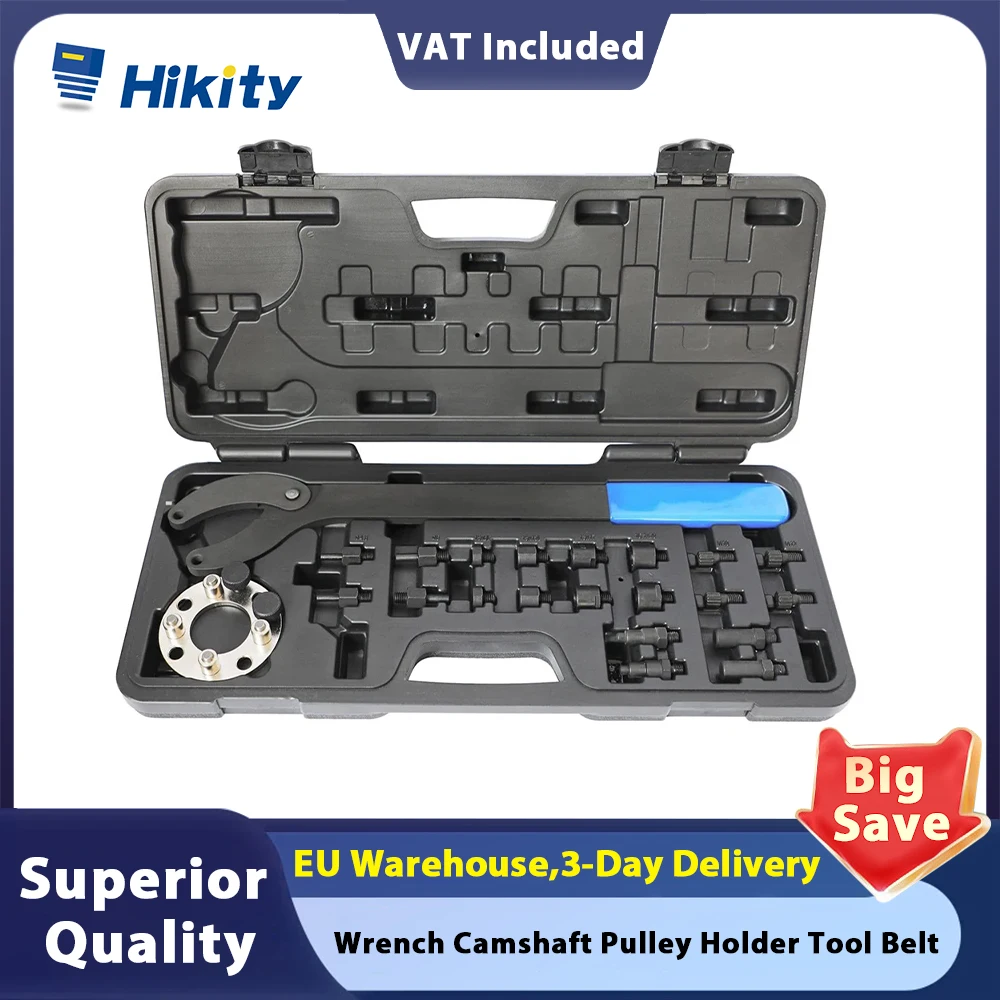 Hikity Timing Locking Sprocket Adjustable Wrench Camshaft Pulley Holder Tool Belt For VW Audi Skoda SEAT OEM T10172 T10554