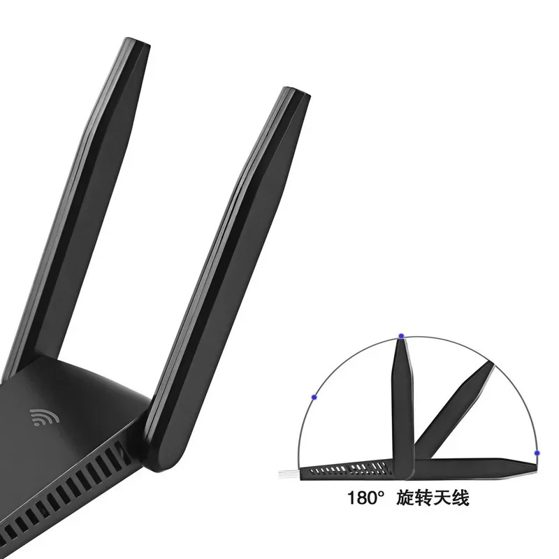 Adattatore WiFi USB 3.0 scheda di rete Wireless 1200Mbps 802.11 Ac scheda di rete Wireless WiFi con Antenna girevole per Computer PC