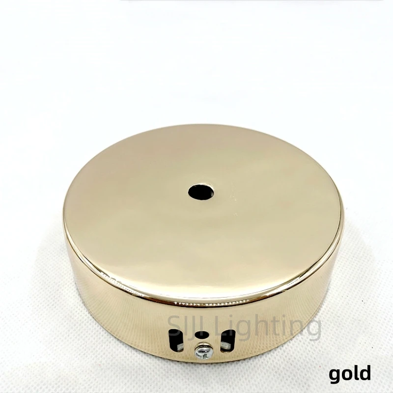 Iron Lamp Base for Chandelier Metal Round Ceiling Plate Disc Low Pressure Disc Accommodates Drives Metal Ceiling Rose for Lamps