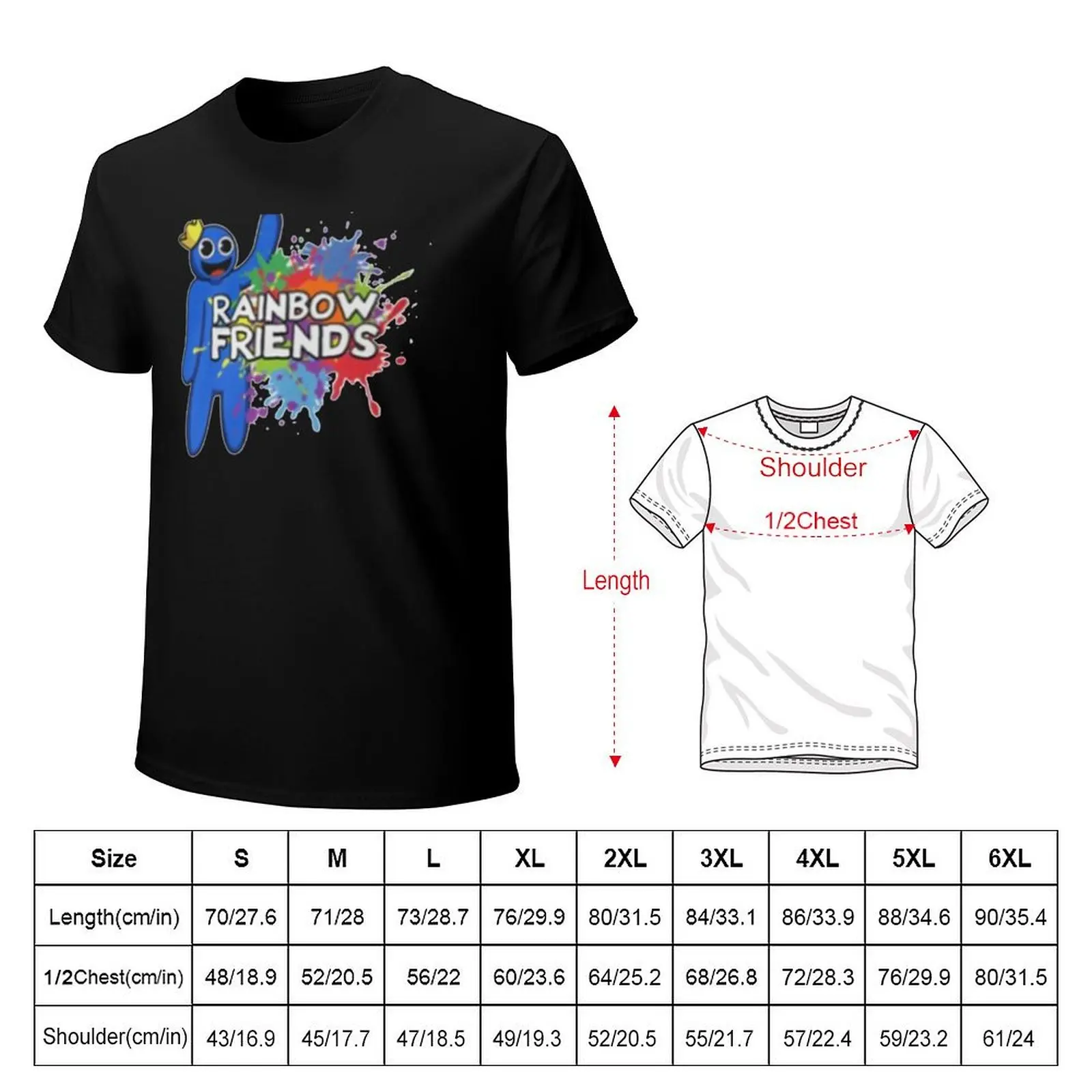 Rainbow Friends T-Shirt summer shirt Funny t-shirts mens graphic t-shirts hip hop