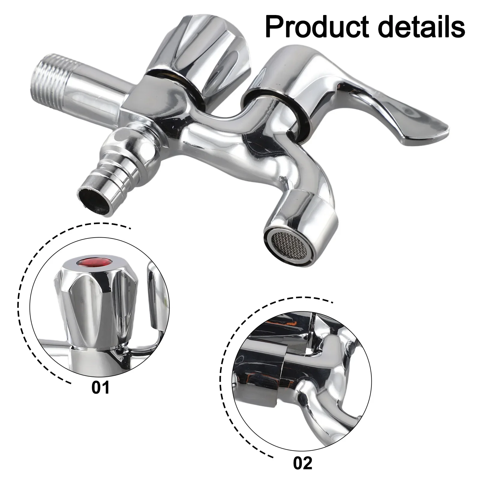 

Для умывальников Удлинительный смеситель Смеситель с двойным выходом Смеситель для чистки Хромированная хромированная отделка Смеситель для умывальника Хромированная отделка