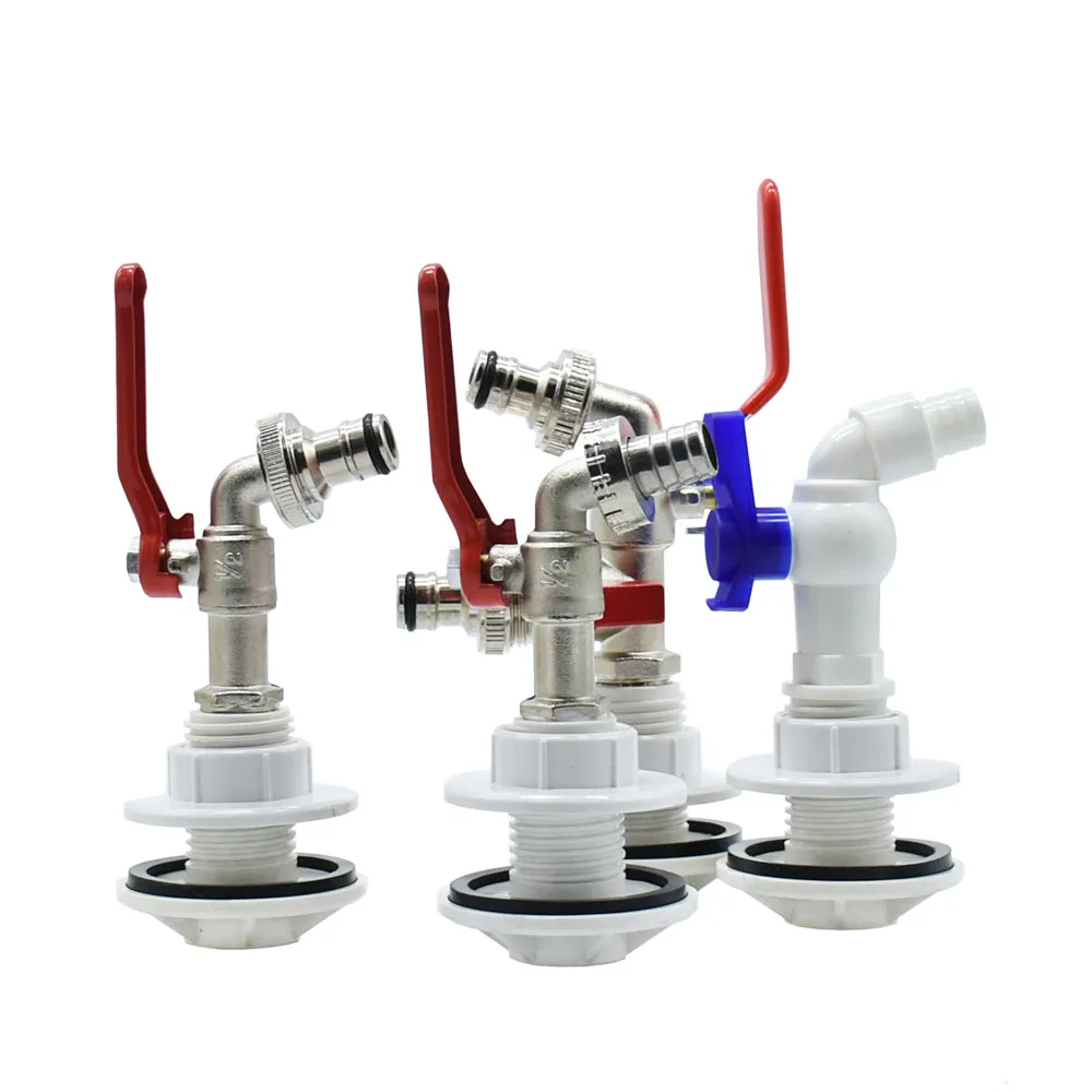

Rain Bucket Tank Tap adapter IBC Water Tank Tap Connector 16mm Nipple 15mm 16mm Hose Water tank faucet outlet tap 2way Connector