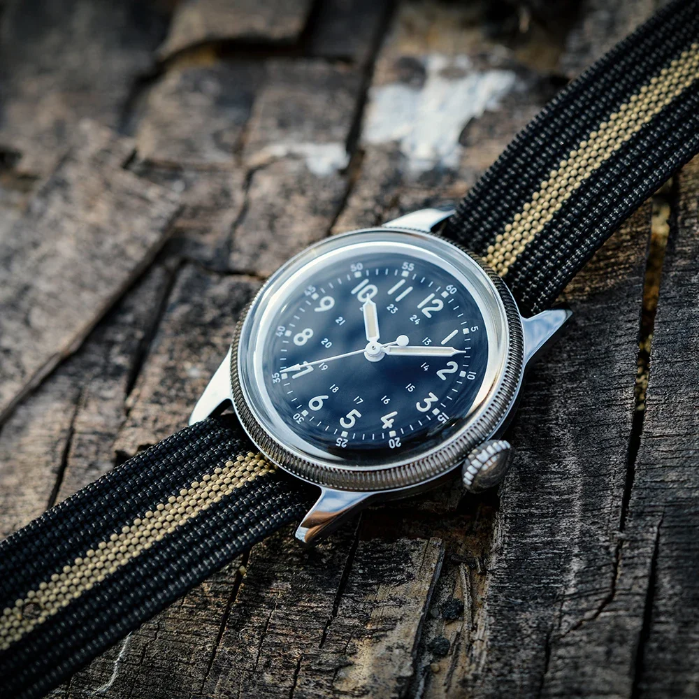RDUNAE RA05 ساعة عسكرية ريترو 316L الفولاذ المقاوم للصدأ K1 الزجاج المعدني شخصية مضيئة الرياضة كوارتز الرجال الطيار ساعة