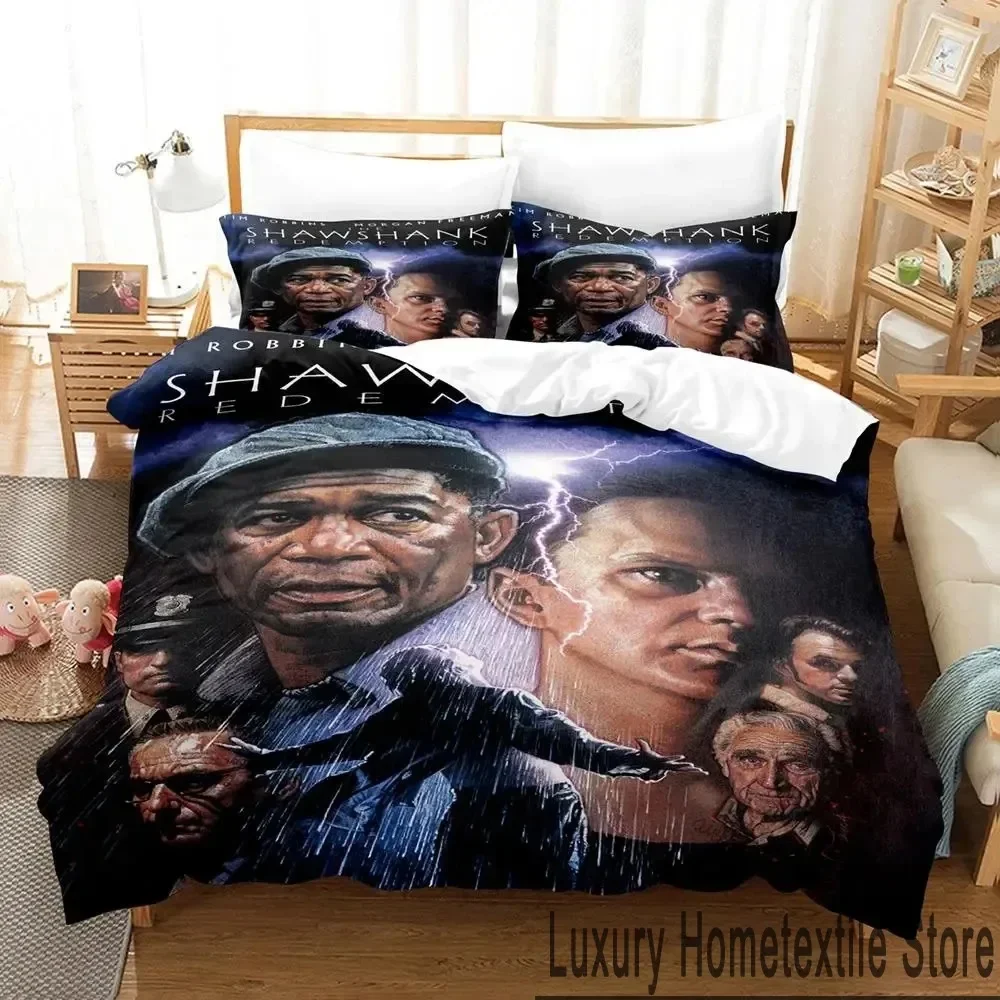 

3D Print Shawshank Redemption Bedding Set Boys Girls Twin Queen King Size Duvet Cover Pillowcase Bed boys Adult