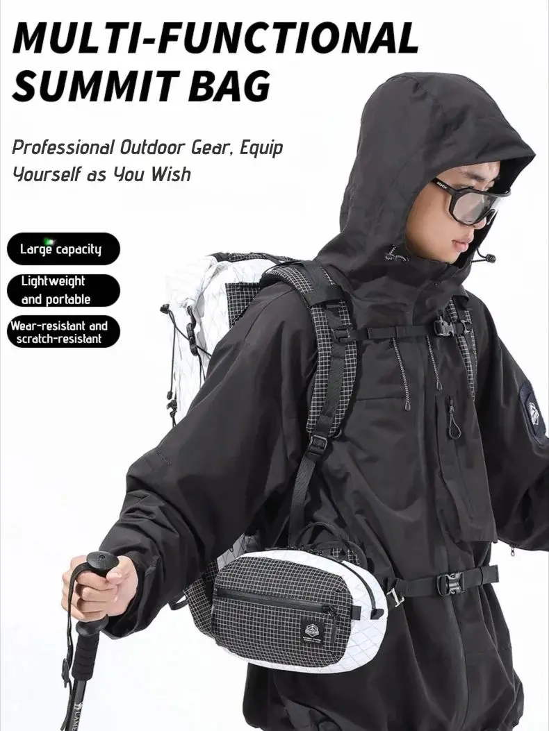 

OCE GEAR X-PAC Водонепроницаемая уличная сумка Summit Легкая многофункциональная поясная сумка через плечо для пеших прогулок и путешествий