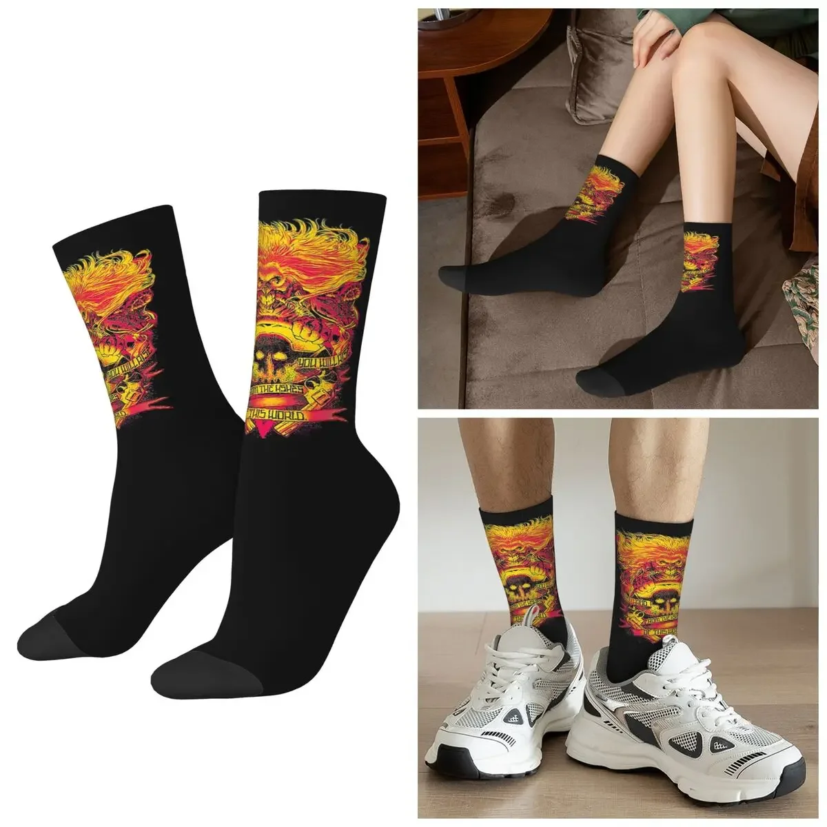 

All Seasons Mad Max Fury Road Socks Harajuku Crew Socks Super Soft Stockings for Men Women Valentine's Day Gifts