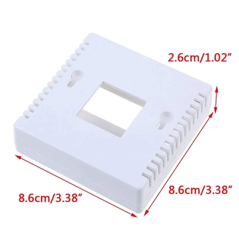 1PCS DIY White Case For LCD1602 Meter Tester With Button 86 Plastic Project Box Enclosure