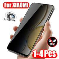 1-4PCS Anti-spy Tempered Glass for Xiaomi Mi 11i 11T 12T 11X Pro 10T 12 Lite 10i 5G Screen Protectors On Poco X3 X4 X5 Pro Glass