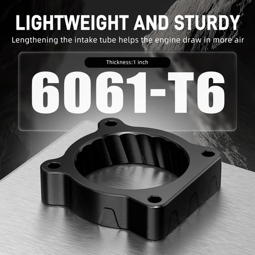 Imagen 2 del producto BEVINSEE conexión espaciadora de cuerpo de acelerador de aluminio para Toyota 4Runner 2010-2024 para Toyota FJ Cruiser 2010-2014 Tundra 2011-2014