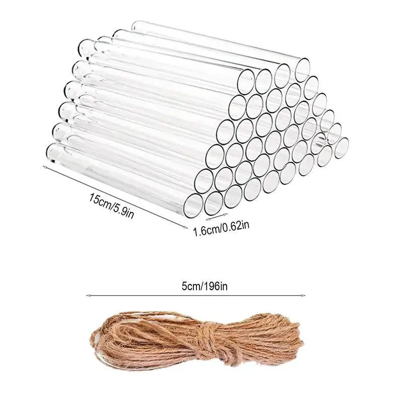 Test Tube With Cork Stoppers Storage Good Seal Spice Container Plant Propagation Tube Scientific Test Tube Lab Test Tubes For