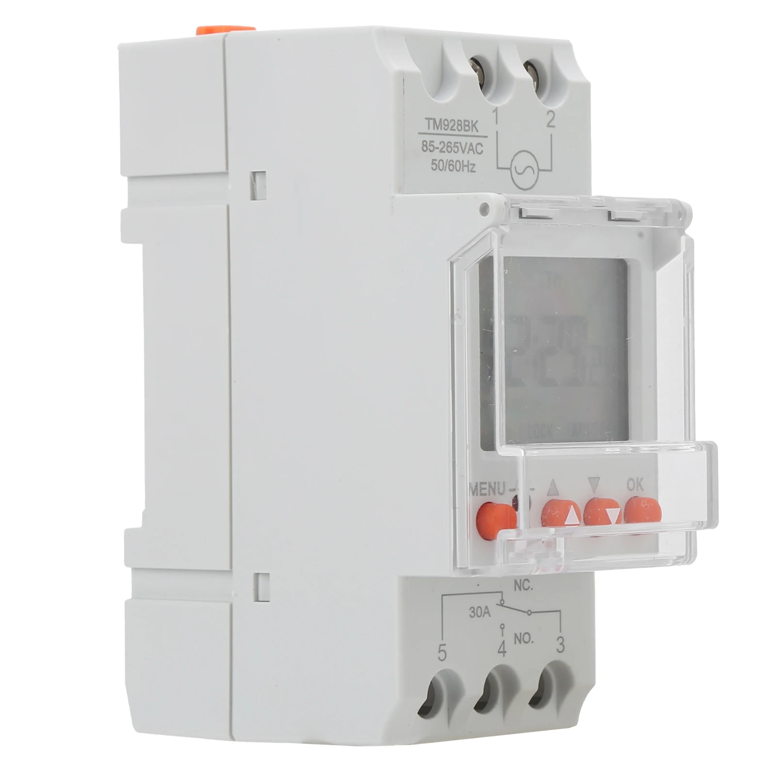 LCD Backlight Timer Switch Timer Switch 24hrs Digital Analogue Programmable LCD Backlight Din Rail TM928BK 30A
