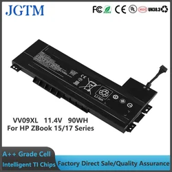 JGTM 11.4V 90Wh VV09XL Laptop Battery for HP ZBook 15 G3 G4 17 G3 Series HSTNN-DB7D 808398-2C1 HSTNN-C87C 808398-2C2 808452-001