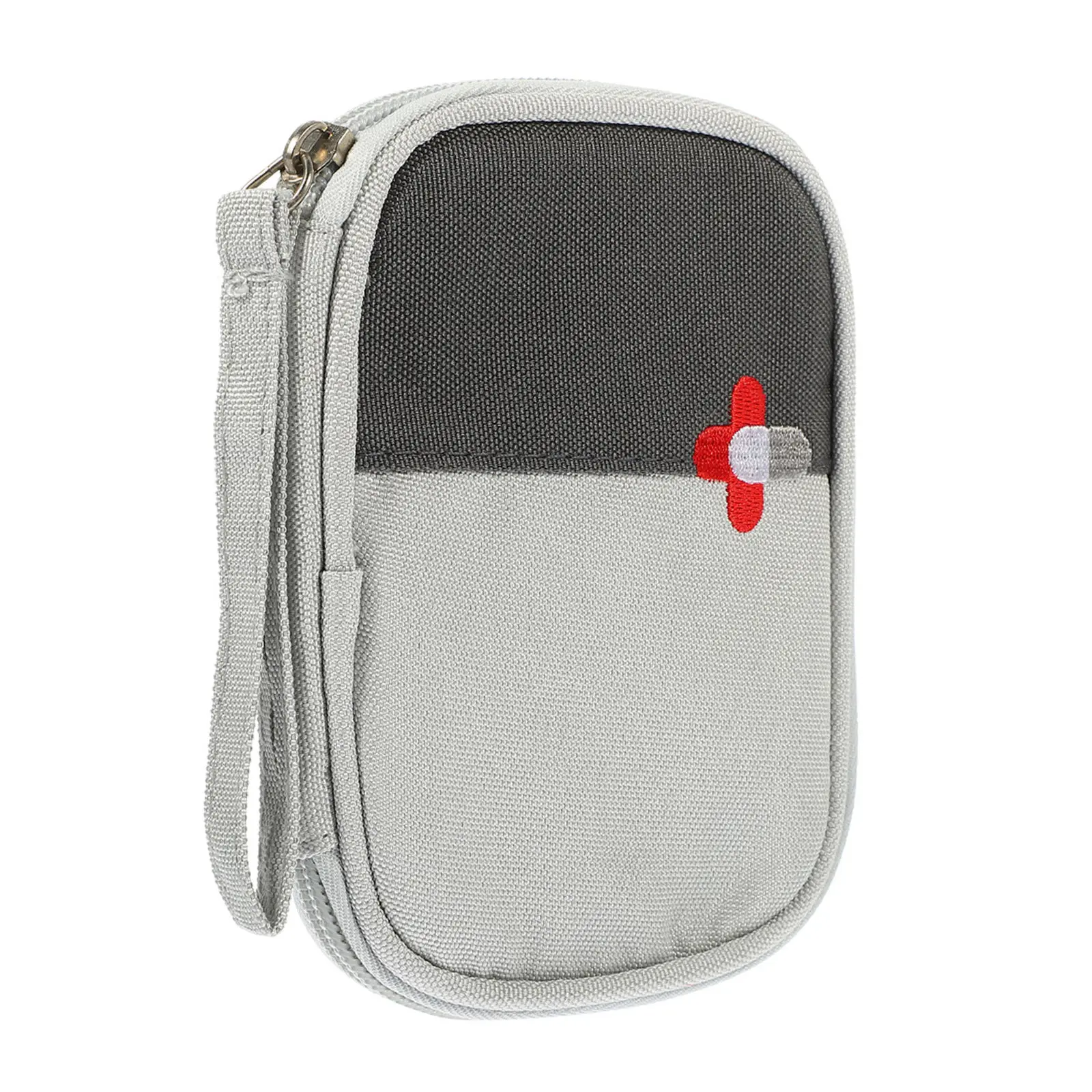 Handheld First Aid Kit Bag Multifunctional Medicine Pouch with Zipper Closure for Travel Hiking Camping and Home
