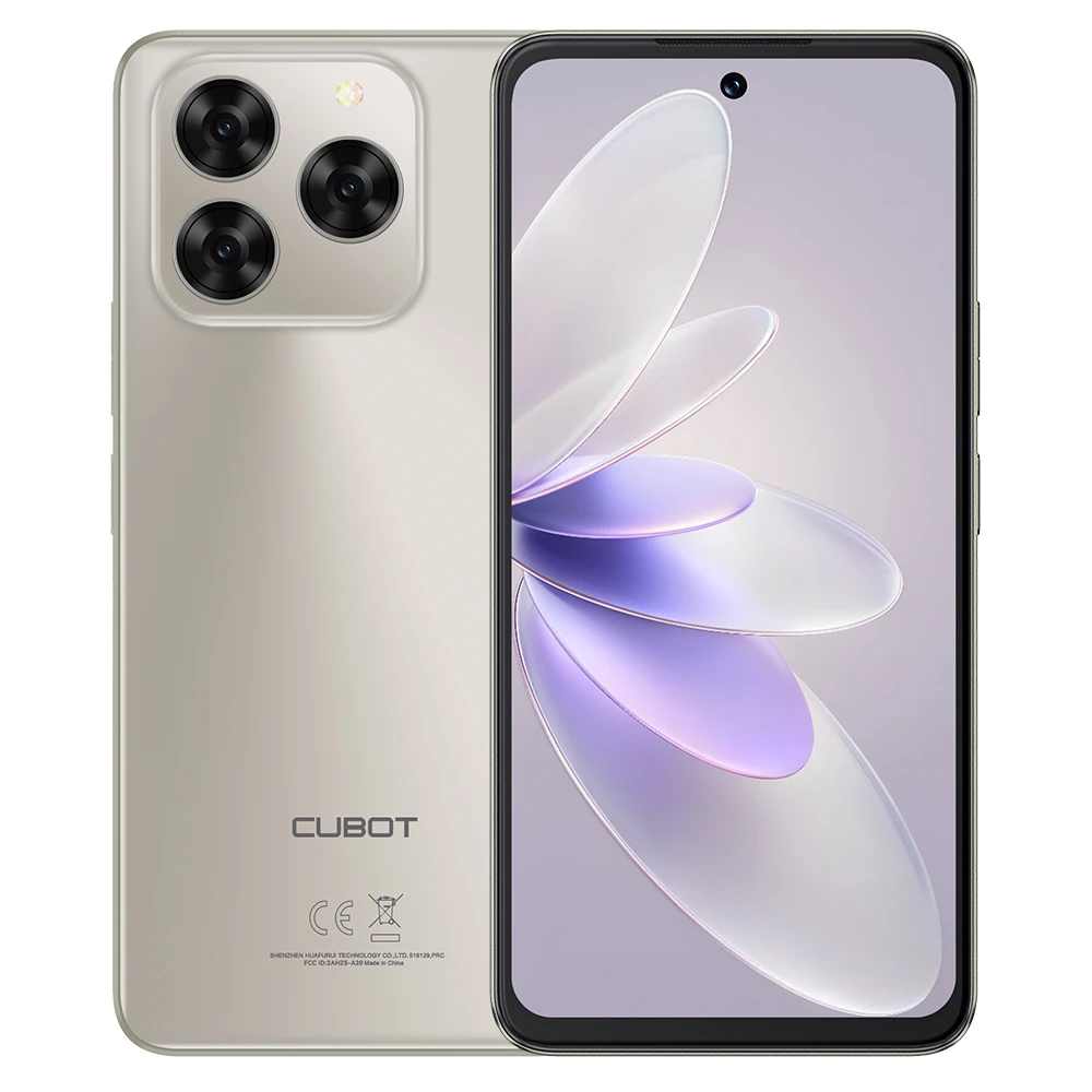 Cubot Note 60-smartphone, Android 15, 7,2-inch 120 Hz-scherm, Octa-core, 16 GB (6 + 10 GB) RAM 128 GB ROM, 48 MP camera, 7000 mAh batterij