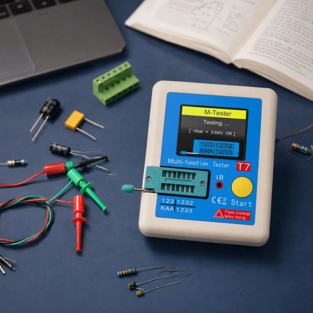 Full Color Graphic Display Transistor Tester Multifunction TFT Display Multifunction Tester Inductor Testing Diode Testing