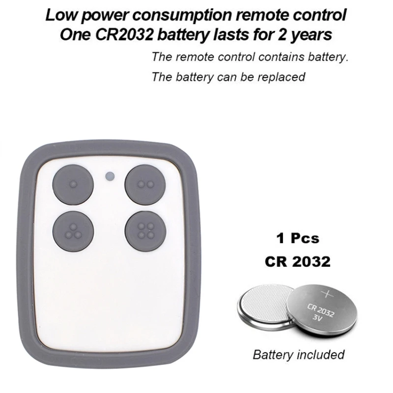 Universal Garage Door Remote Control Gate Multifrequency 280MHz to 868MHz Transmitter Keychain 280-868mhz Duplicator