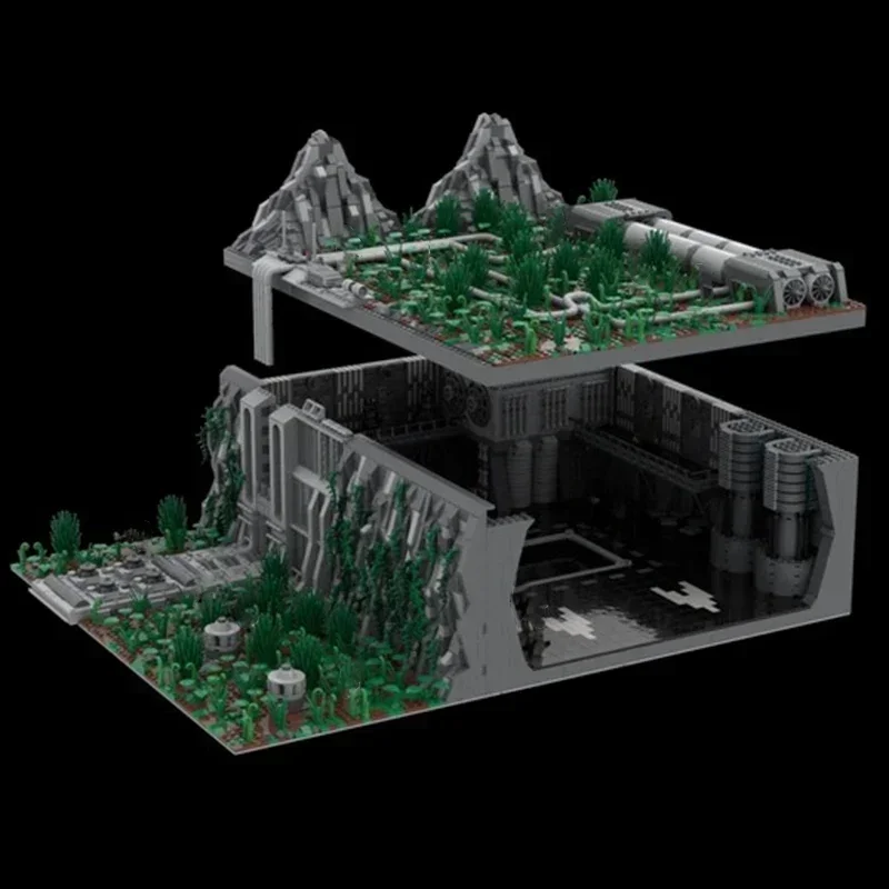 نجوم أفلام نموذج Moc قوالب بناء تحت الأرض قاعدة إمبراطورية التكنولوجيا وحدات كتل هدايا عيد الميلاد اللعب لتقوم بها بنفسك مجموعات الجمعية