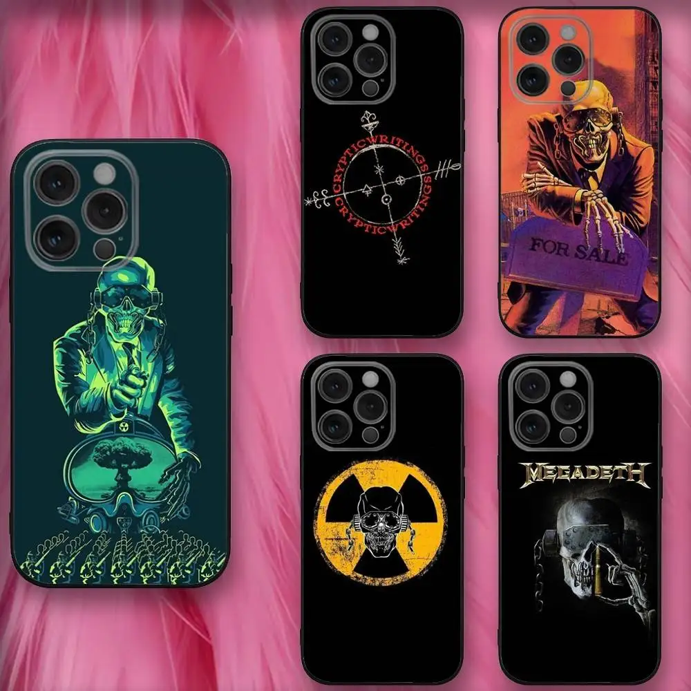 

The Band M-Megadeths Phone Case For iPhone 16,se4,15,14,13,12,11,Pro,X,XS,Max,XR,Plus,Mini Soft Black Cover