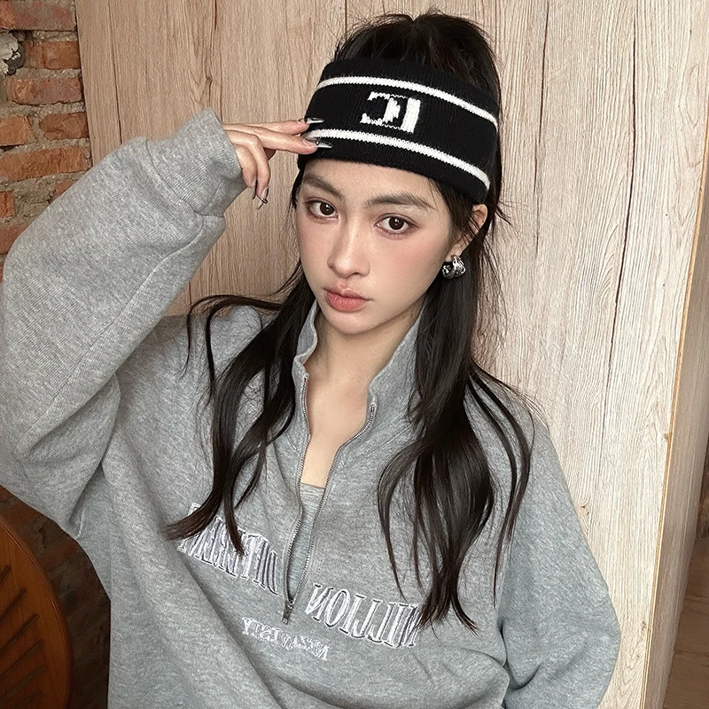 faixa-de-cabelo-estilo-coreano-moderna-e-esportiva-termica-com-blocos-de-cores-versatil-e-elegante-tipo-lenco-para-mulheres