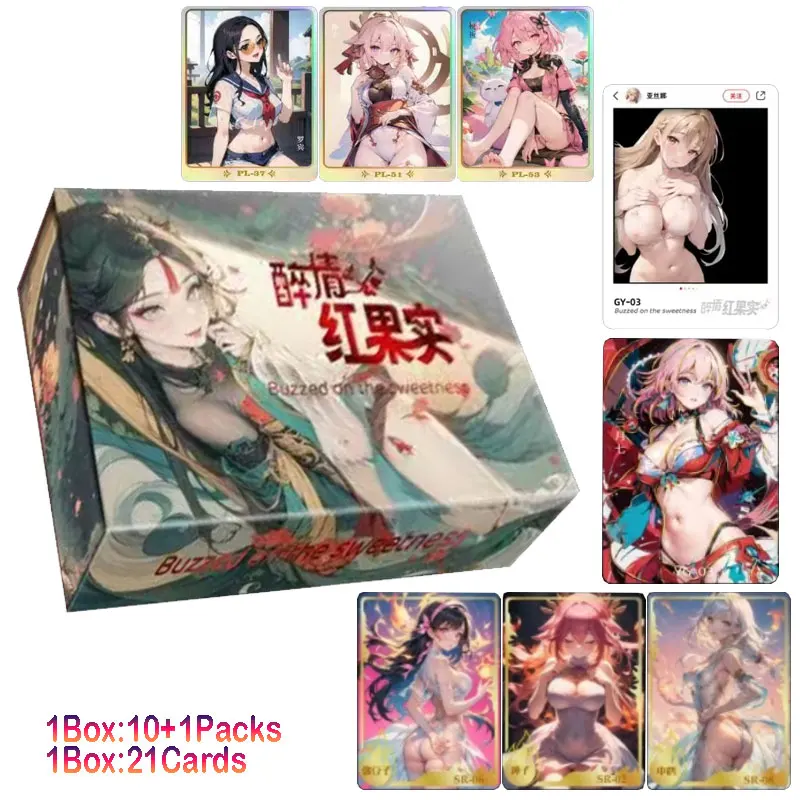 2024 Newest Yisiwutan Buzzed On The Sweetness Goddess Story Collection Card Swimsuit Bikini Waifu Booster Box Habbies Gift