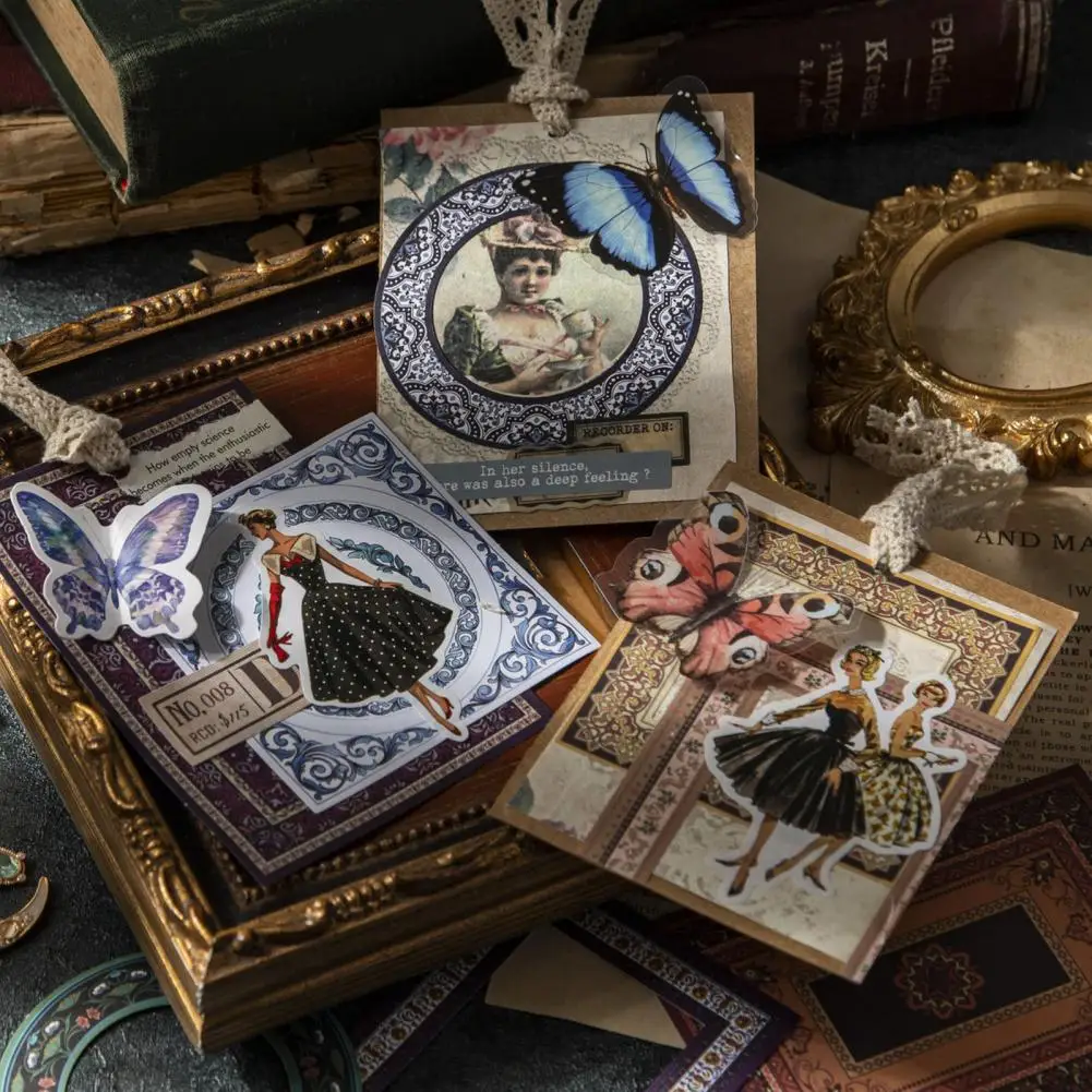 1แพ็คนวัตกรรมบาร็อค Openwork คู่มือ Bahan dekorasi ที่ถอดออกได้สติกเกอร์ที่อุดมไปด้วยรูปแบบอุปกรณ์งานฝีมือ