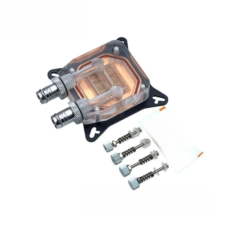 

jet water model, transparent GPU core graphics card water cooling head, hole spacing 52-63 computer water cooling head