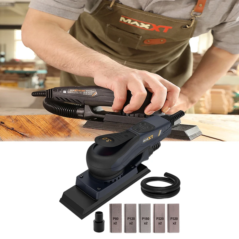 

MAXXT Brushless Sheet Sander 350W 3mm Variable Speed Corded Orbital Sand Grinder Woodworking Palm Sander Shipfrom Poland Mexico