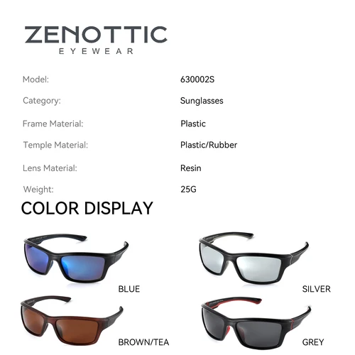 Imagen 2 del producto ZENOTTIC Moda Ciclismo Gafas de sol Protección UV Deporte Gafas de sol polarizadas para hombres Mujeres Conducción Sombra Viajes