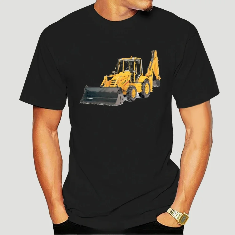 Graphic Short Sleeve t-shirts for men Backhoe Loader Novelty Men men round neck cool man's T-shirt manga vintage anime clothes