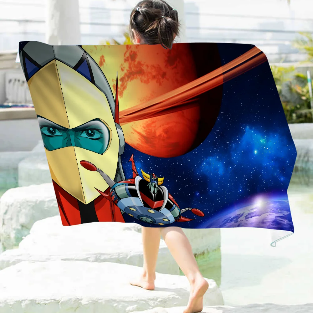 UFO ROBO GRENDIZER GOLDORAK Towel Microfiber Beach Towel Absorbent Quick dry Soft Yoga Swimming Resort Mountain Climbing Towel