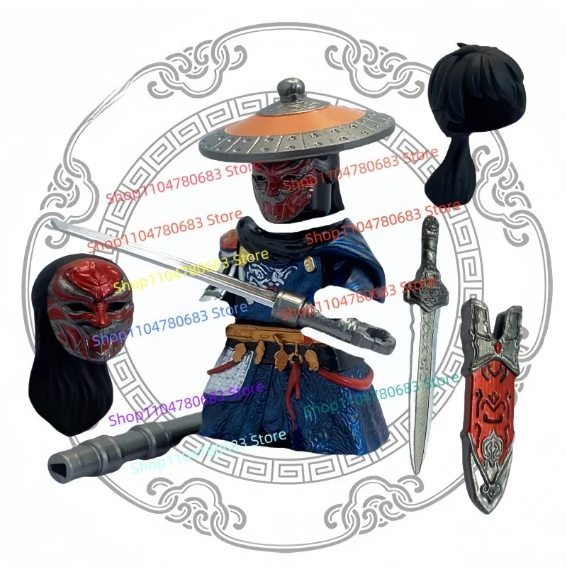 MOC Building Blocks Anime Bad Guy Li Xingyun Mini Figure Model Assembly Armor Accessories Handmade Ornament Collectible Toy Gift