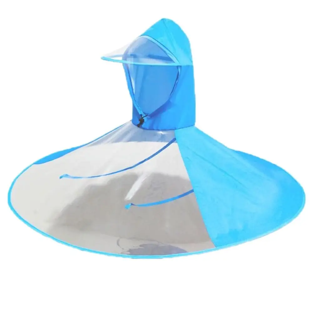 Fishing Accessories PEVA Fishing Hat Umbrella Foldable Cove Rain Umbrella Hat Breathable Portable Fishing Sessile Cap Outdoor