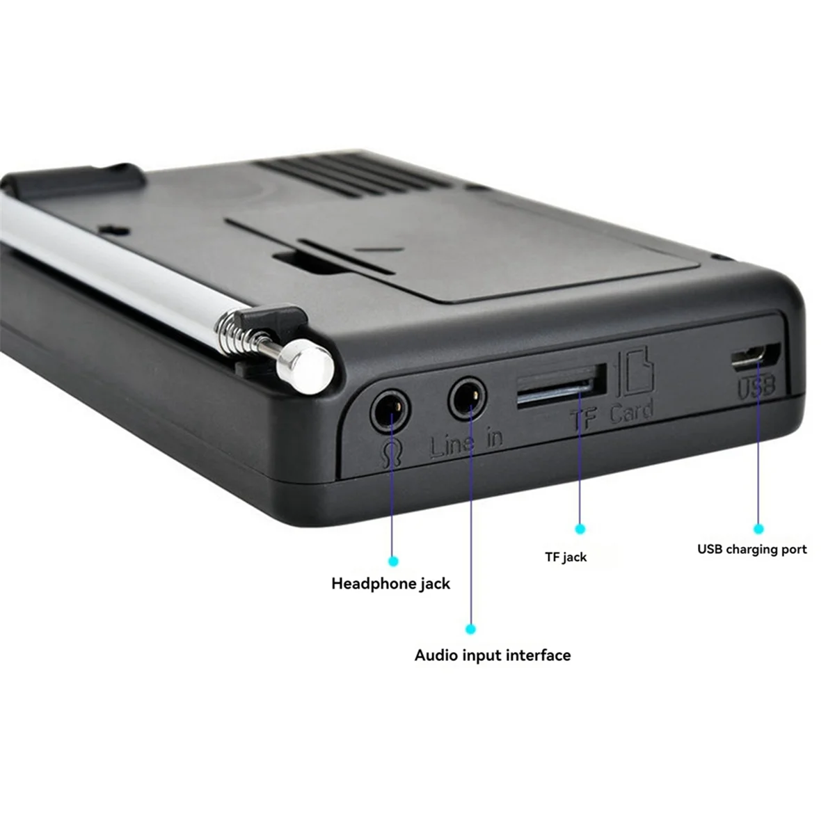 

A72Z K-603 Полнодиапазонное радио для пожилых людей с записью карт Bluetooth MP3-плеер Портативное радио с ЖК-дисплеем с подсветкой и таймером сна