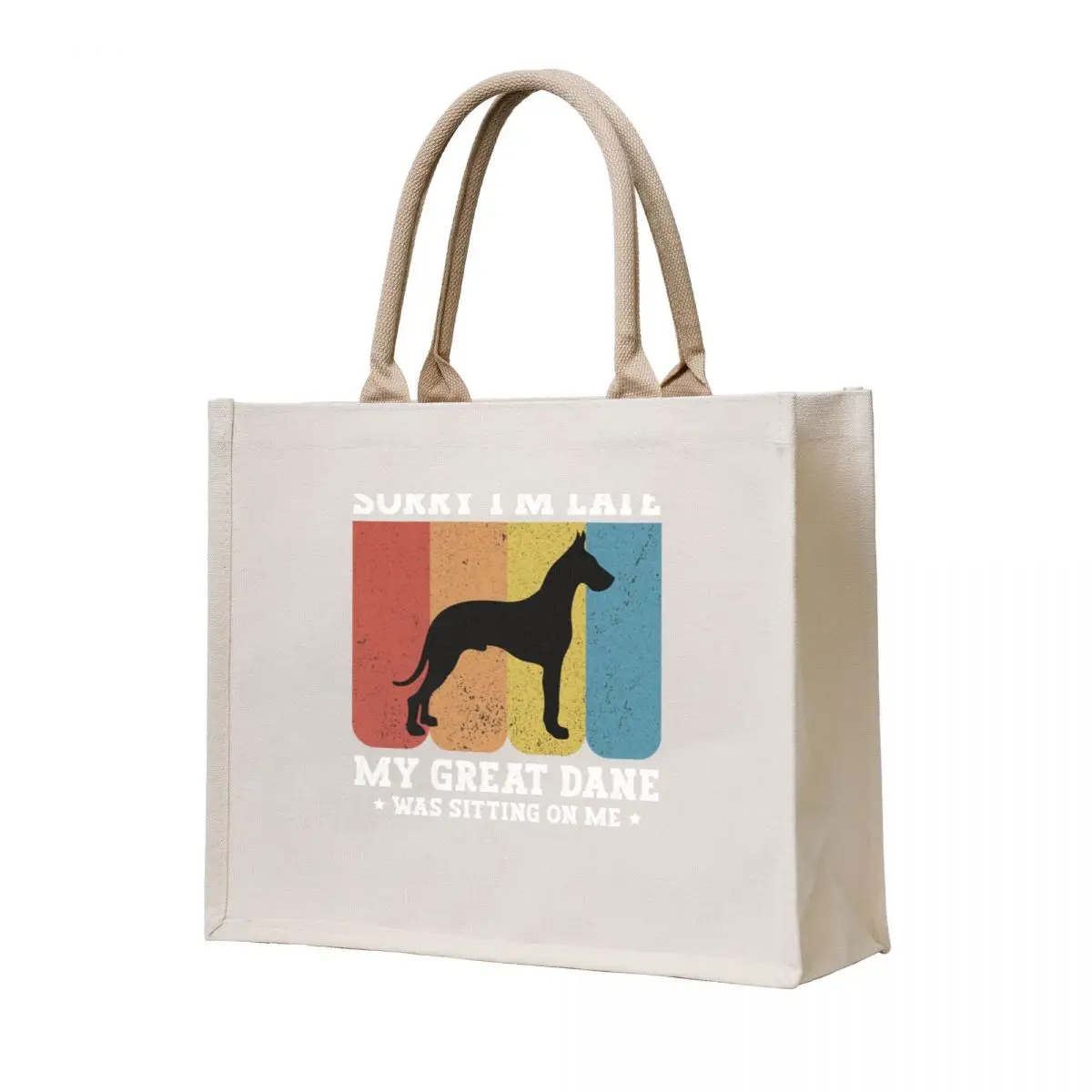 

Great Dane - Sorry I'm Late My Great Dane Was Sitting On Me Tote Bag tote bags cloth bags university shopper bag Big bag women