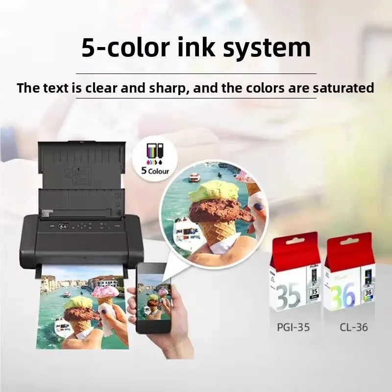 Stampante Portatile Wireless a Colori per Ufficio Mobile