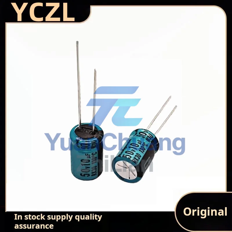 20PCS new genuine 50v10uF imported electrolytic capacitor RX30 high temperature resistant volume 8*11.5
