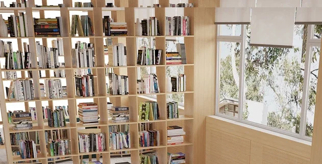 Creative S-shaped library bookshelf integrated curved sofa picture book library school storage