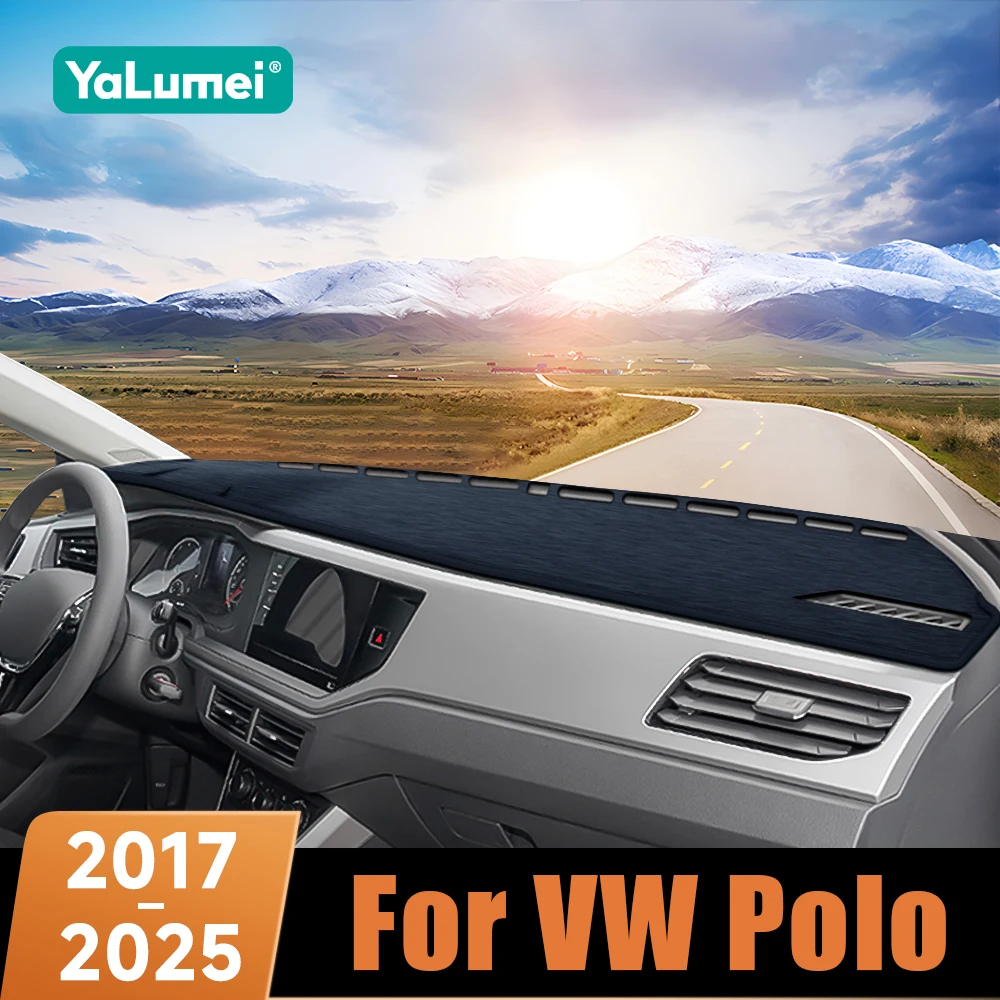 

For Volkswagen VW Polo AW1 BZ1 2017 2018 2019 2020 2021 2022 2023 Car Dashboard Cover Avoid Light Anti-UV Carpet Non-Slip Mat