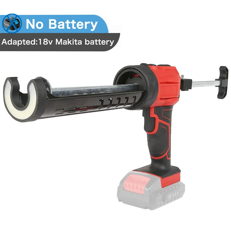 Bromose Elektrische Kartuschenpistole, einstellbar, 4 Geschwindigkeiten, kabellose Silikonpistole, Glasklebepistole zum Füllen und Abdichten, für Makita 18V Akku