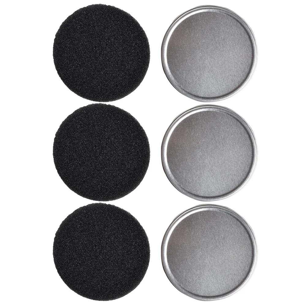 3 مجموعات من علبة تنظيف الفرش، منظف فرشاة المكياج الإسفنجي الأسود لظلال العيون وأحمر الخدود ومستلزمات المكياج السريعة الجافة للسفر