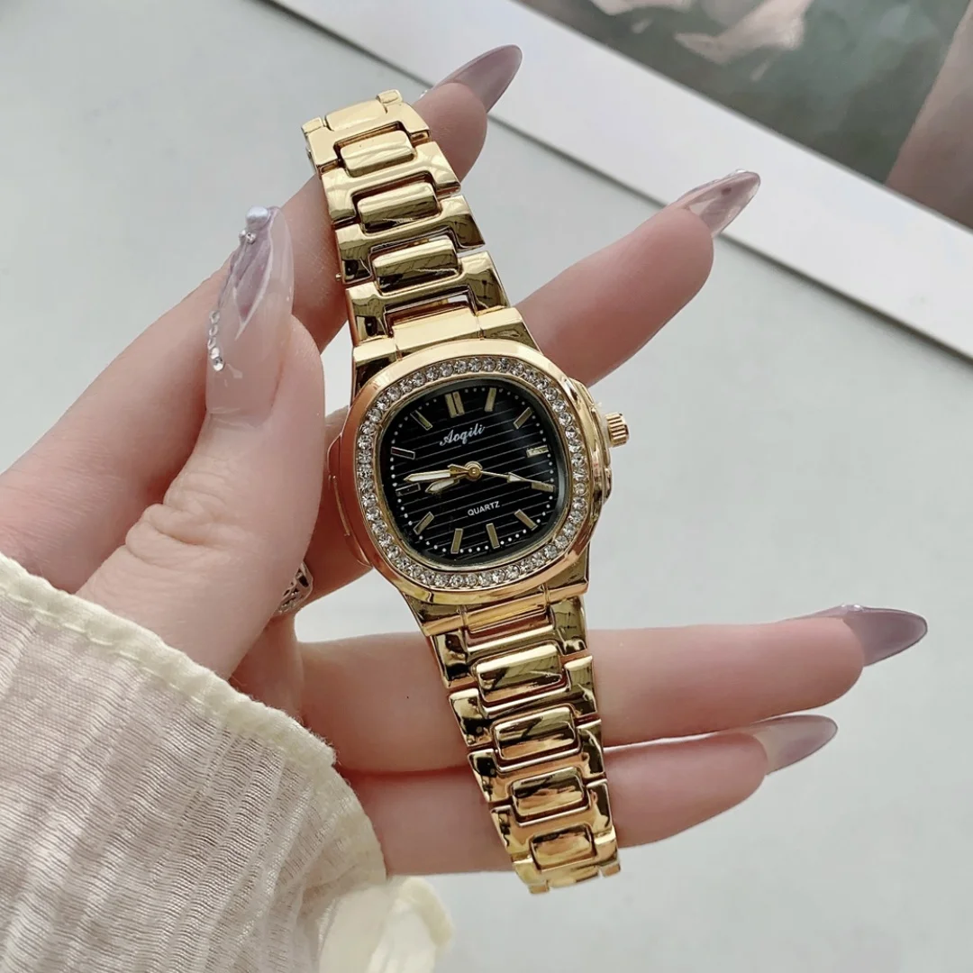 Luxury Square Watch for Woman Fashion Diamond Quartz Women's Watches Business Ladies Wristwatch Clock Female  Reloj Para Mujer