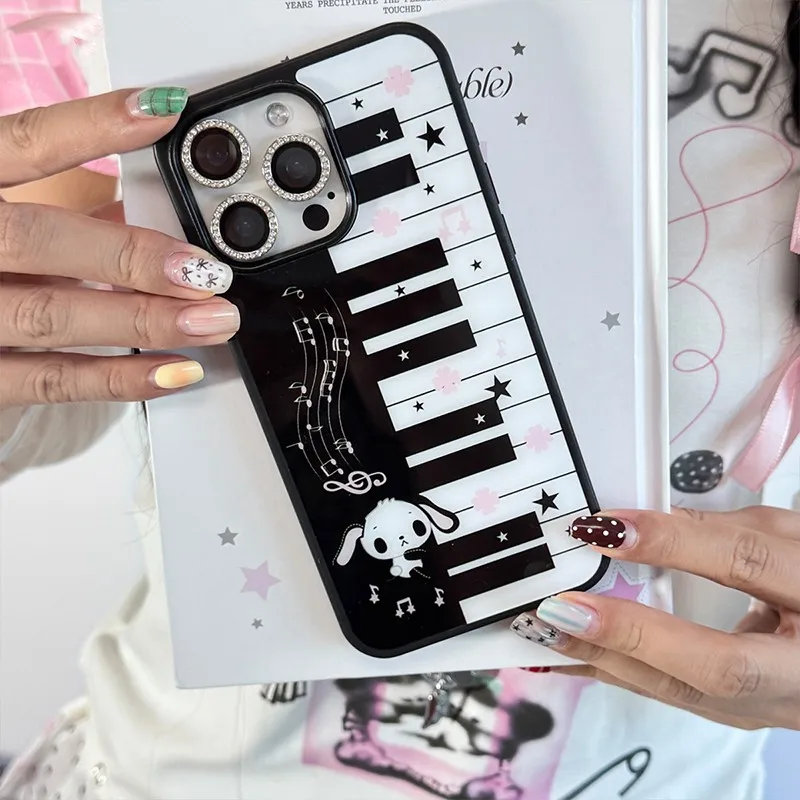 الكورية ins الفن البيانو مفتاح ملاحظات الإبداعية الفاخرة ماتي جراب هاتف آيفون 17 16 15 14 زائد 13 12 11 Mini Air Pro X XS ماكس زائد #4