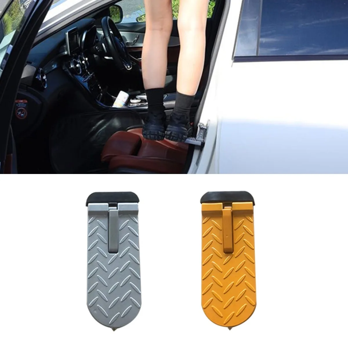 Car Side Footboard Extended Version Of Upper Foot Pedal Climbing Assistance Kick For Off-Road SUV Universal Car Accessories