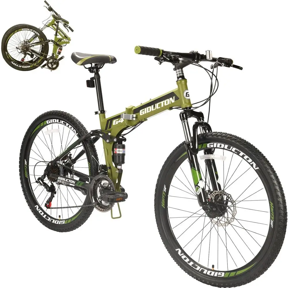 

26 Full Suspension 21-Speed Mountain Bike with Dual Disc Brakes for Men and Women