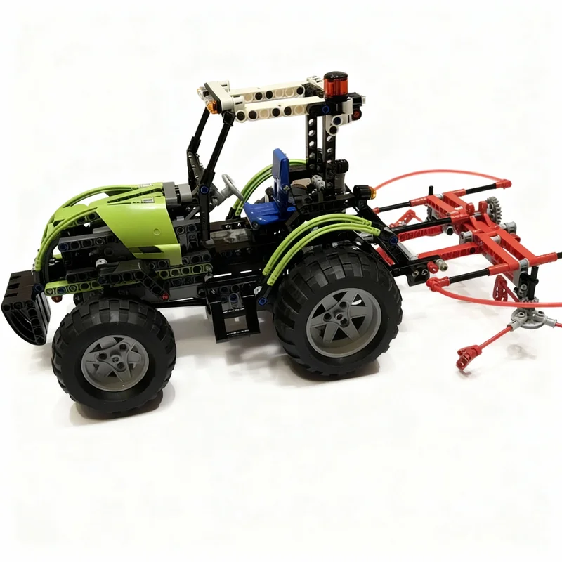 756pcs MOC Technical Tractor Hay Turner 8284 Model Building Blocks Christmas Gift Collection Art Education Creative Assemble