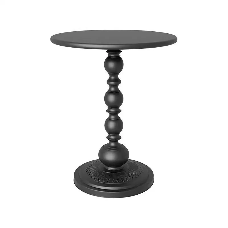 French Creative Nightstand, Bedroom Side Table, Black Minimalist End Table, Small Storage Rack, New Style Mini Table
