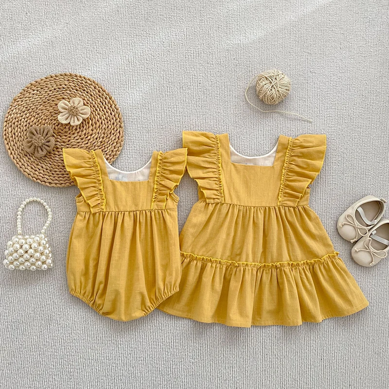 2026 Neue Sommerkollektion 0-24M Säuglings-Baby-Mädchen-Strampler Ärmellose Baumwoll-Bestickte Kleinkind-Mädchen-Bekleidung – Detail 9
