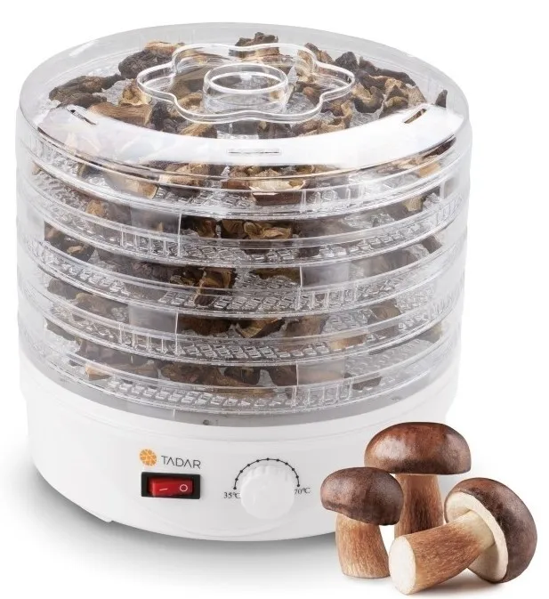 250 W Lebensmitteltrockner für Pilze mit 5-stufiger Temperaturregelung